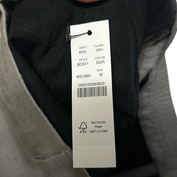 J. Crew Classic-Fit Hemp-Organic Cotton Blend Suit Pant NWT Men's Sz M Gray - Picture 5 of 7